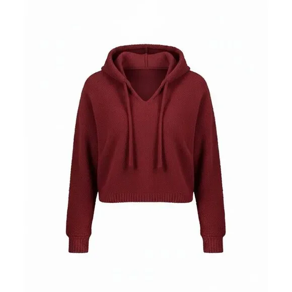 UGG Marie Pullover V-Neck Long-Sleeve Lounge Hoodie Rub Small - Picture 2 of 4